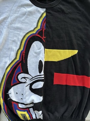 Iceberg History X Disney Goofy Italian Knit Sweater Black Men Size