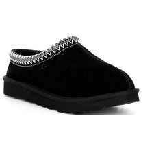 NEW UGG Coquette Suede Signature Logo Detail Cold Weather Slippers - Black