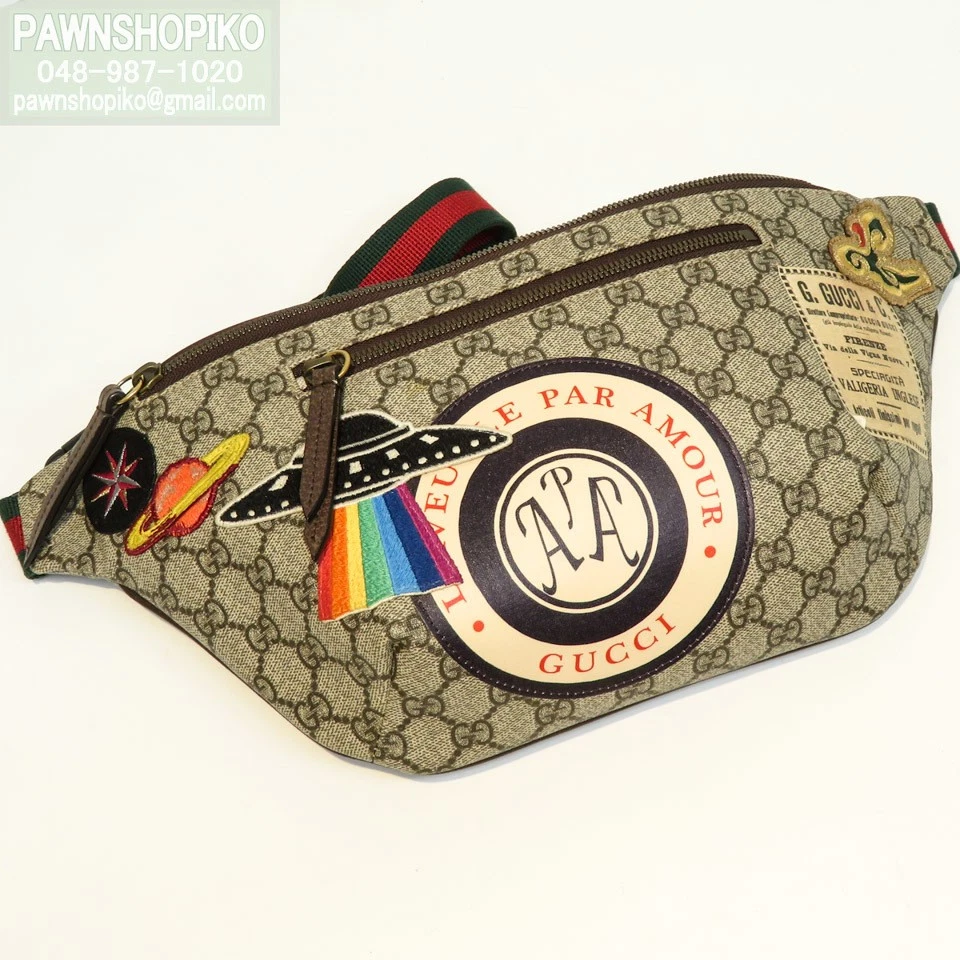 Gucci Courier Sherry Line GG Supreme Body Bag sac taille 529711 autocollant patch