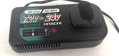 Hitachi UC24YFA Black Output 7.2V-24V 2.5A Compact Power Tool Battery Charger