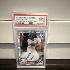 Bowman Chrome Isiah Gilliam CPA-IG Yankees Autograph PSA 10 #46596045
