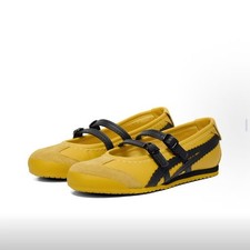 Patou x Onitsuka Tiger MEXICO 66 Casual Mary Jane Shoes Women Yellow/Black