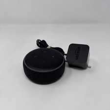 Amazon Echo Dot 3rd Gen Smart Speaker Charcoal Black D9N29T with Power Adapter