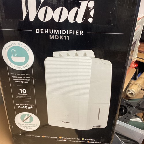 Wood's 10L Dehumidifier MDK11, for rooms 50m² (538 ft²)