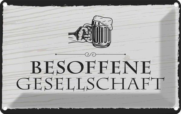 Blechschild 20X30 Cm Stammtisch Hier Sitzen Nur Die Spruch Zitat Deko Geschenk M-image