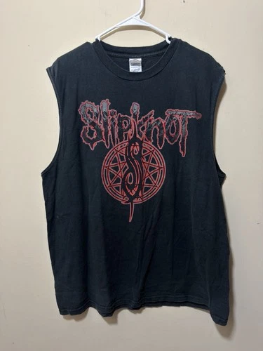 Concert Slipknot Mens Tank Size XL Y2K Vintage vintage concert t-shirt, vintage, size XL, single stitch, B+ condition