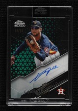 2020 Topps Chrome Black Green Refractor /99 Yuli Gurriel #CBA-YG Auto 18ms