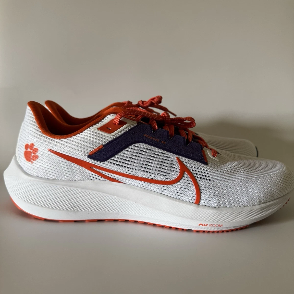 Nike Air Zoom Pegasus 40 Clemson Tigers Mens Athletic Running Shoes Size 15 Clemson Nike Pegasus 40 - Clemson University Athletics main image 4