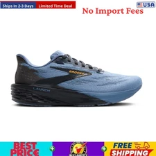 Brooks Men's Launch 11 Running Shoes, Country Blue/Ebony/Orange