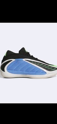 Adidas BBall   Anthony Edwards 2 Low, 44 Sneaker Blau Fusion/Zero Metalic/Lime