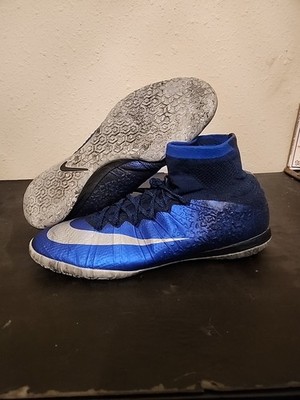 Nike Mercurial X Proximo CR7 IC Blue Silver US 13 EUR 47.5 807566-404 Ronaldo