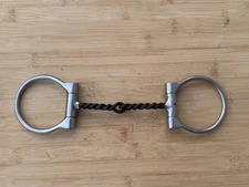 Western Horse Dee Ring Twisted Snaffle Bit For Bridle ~ 5"