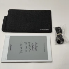 reMarkable 1 Paper Tablet 1st Gen RM100 Charcoal With Gray Folio Very Good