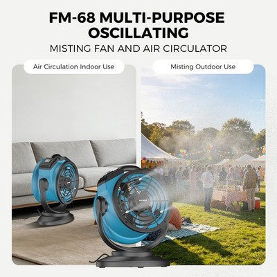 XPOWER FM-68 Vertikal Outdoor-Ventilatoren Aircooler Spray Fan Luft-Waßerkühler