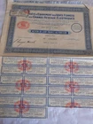 Vintage share certificate Stocks Actions bonds SEVFGRE Railway electrics 1929