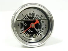 FORD BBF SBF ENGINE 0-15 PSI FUEL PRESS GAUGE KIT BLACK