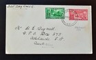 New Zealand 1936 KGV First Day Cover FDC to Adelaide Australia 1/2d & 1d Stamps — photo 1