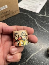 Pottery Tooth pick Holder By Stacy lambert NC Potter