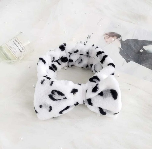 Elastic Bow Soft Fleece Hair Band Women Spa Headband for Facial Makeup Shower UK - Imagen 45 de 47