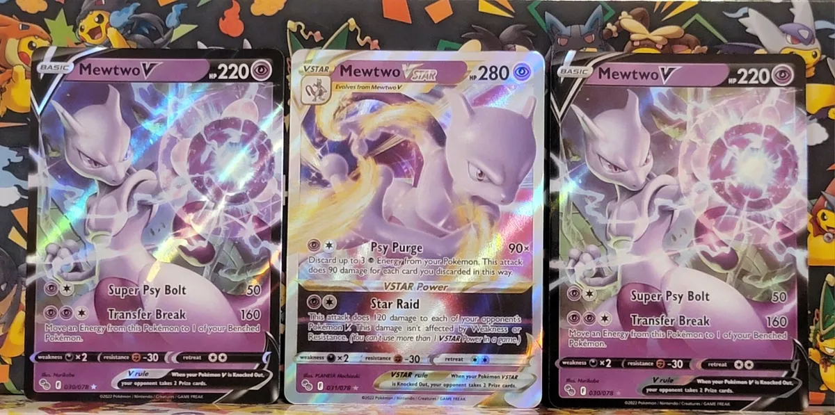  Mewtwo Vstar 031/078 - Pokemon Go - Ultra Rare Card : Toys &  Games