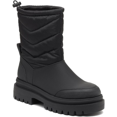 Rocket Dog Dita schwarzer halbhoher Damenstiefel aus Textil