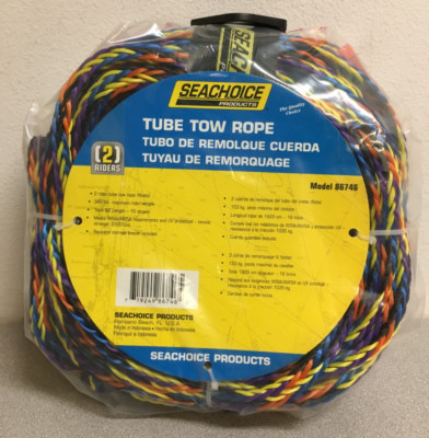 Seachoice 86746 60 ft. Polypropylene Tube Tow Rope 2,300 lb. Tensile Strength