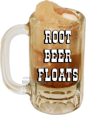 ROOT BEER FLOAT ICE CREAM MUG VINYL DECAL (CHOOSE A SIZE) STANDS BOARDWALK SHOPS