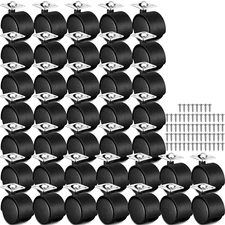 Thyle 50 Pack Office Chair Caster Wheels Furniture Casters for Carpet 2 Inch