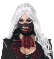 Gothic Vampire Dracula Glow In The Dark Costume Face Cover