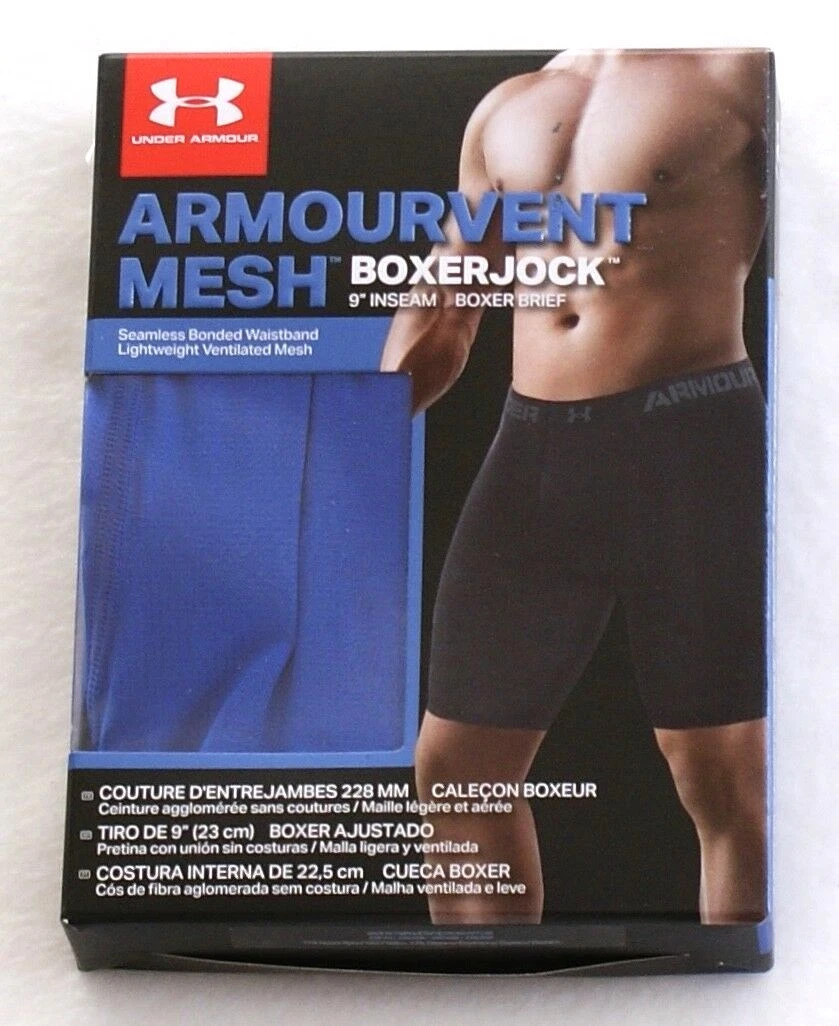 Under Armour Blue ArmourVent Mesh 6 Boxerjock Boxer Brief Underwear Men's  NWT