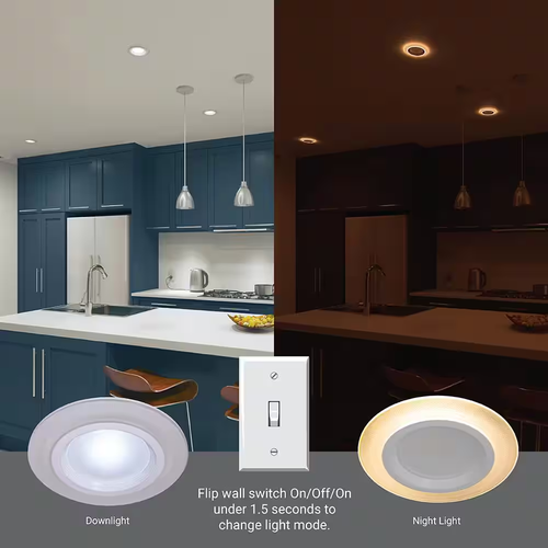 4 In. RL Night Light, 700 Lumens, Selectable CCT, D2W