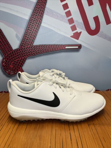 Nike Roshe G Tour White Black Swoosh (AR5580-100) Men´s Size 11.5 Golf Shoes NEW