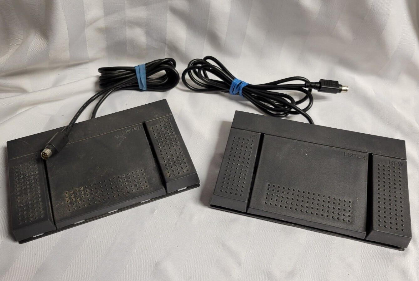 Olympus RS25 Dictation Transcriber Foot Pedal Switch 8 Pin ~ Lot of 2