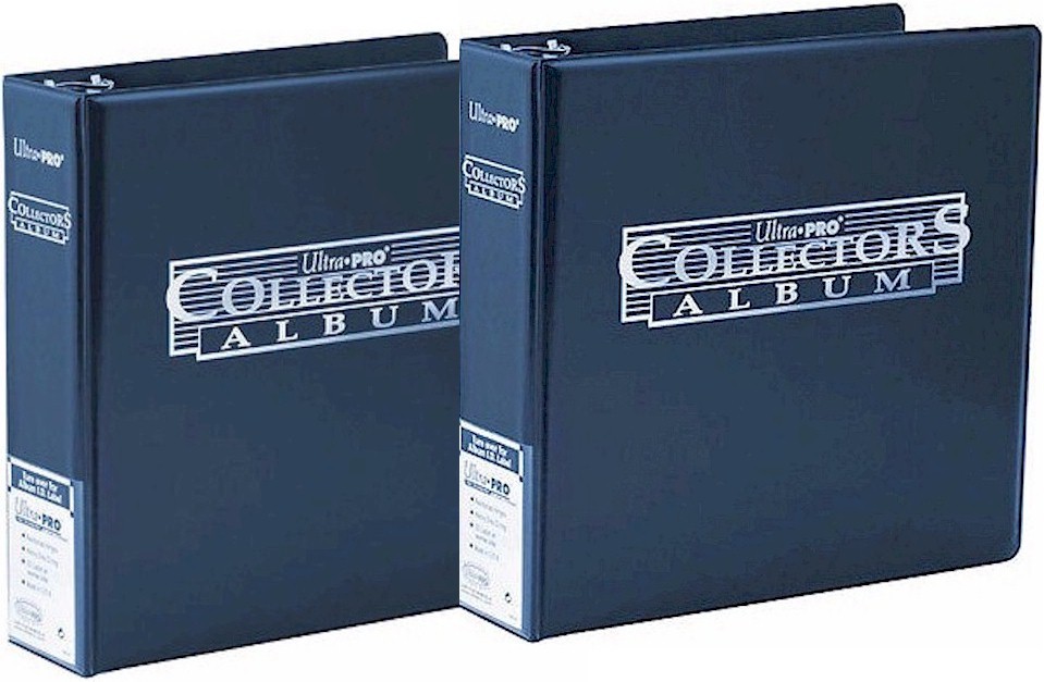 2 x Blue Ultra Pro Collectors Album/Binder 3 Inch 3 Ring Blue Free