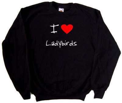 I Love Heart Ladybirds Sweatshirt