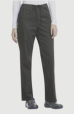 UNISEX SCRUBSTAR POLY BLEND, SINGLE POCKET, INNER DRAWSTRING SCRUB PANTS, GRAY