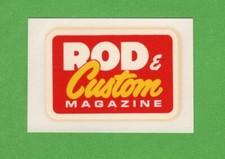 Vintage Original 1960 Souvenir Rod Custom Magazine Hot Rod Decal Art Nice