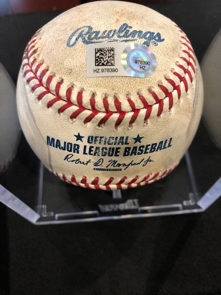 David Ortiz MLB Game Used Autographed Ball 9/20/15 Boston vs Toronto - Image 3 of 4