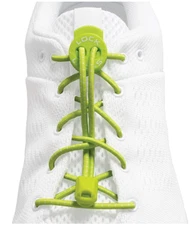 LOCK LACES - Elastic No Tie Shoelaces, One Size Fits All Green Apple Color 01460