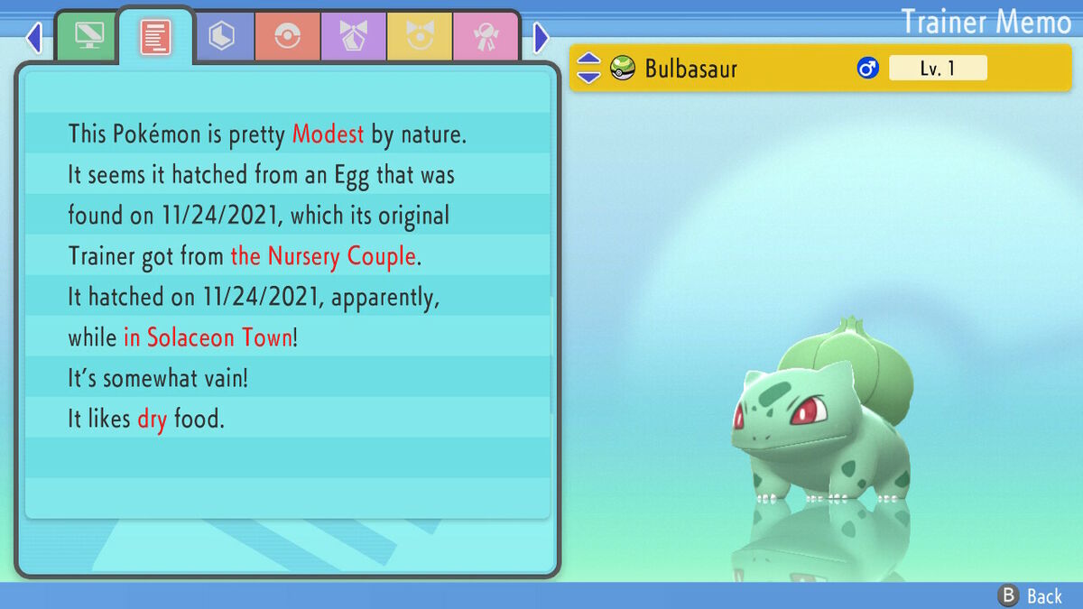 💎Shiny/Non-shiny Bulbasaur/Venusaur 6IV💎 Pokémon BD/SP (💯Legal)