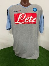 Maillot Napoli Training Officiel Sans Match Porté Issu Chemise Vintage