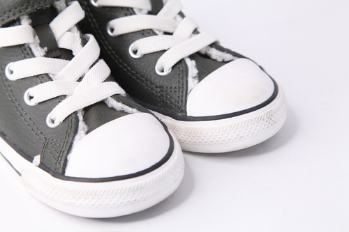 Converse Infant High Lifestyle Shoes Size 7 Green Leather |A01473C| - Picture 4 of 10