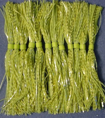 12 Nories Skirt Silicone Spinnerbait Skirts Chart. W/ Silver & Gold Chrome #724