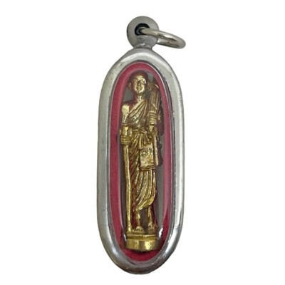 Phra Sivali Sivalee Travelling Pilgrimage Thai Amulet Pendant Stainless Case #1
