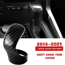 For Lexus IS250/350/200T 2014-2021 Carbon Fiber ABS Shift Knob Trim Cover Trim