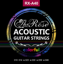 Bunte Gitarrensaiten - Stahlsaiten 6x - Color...