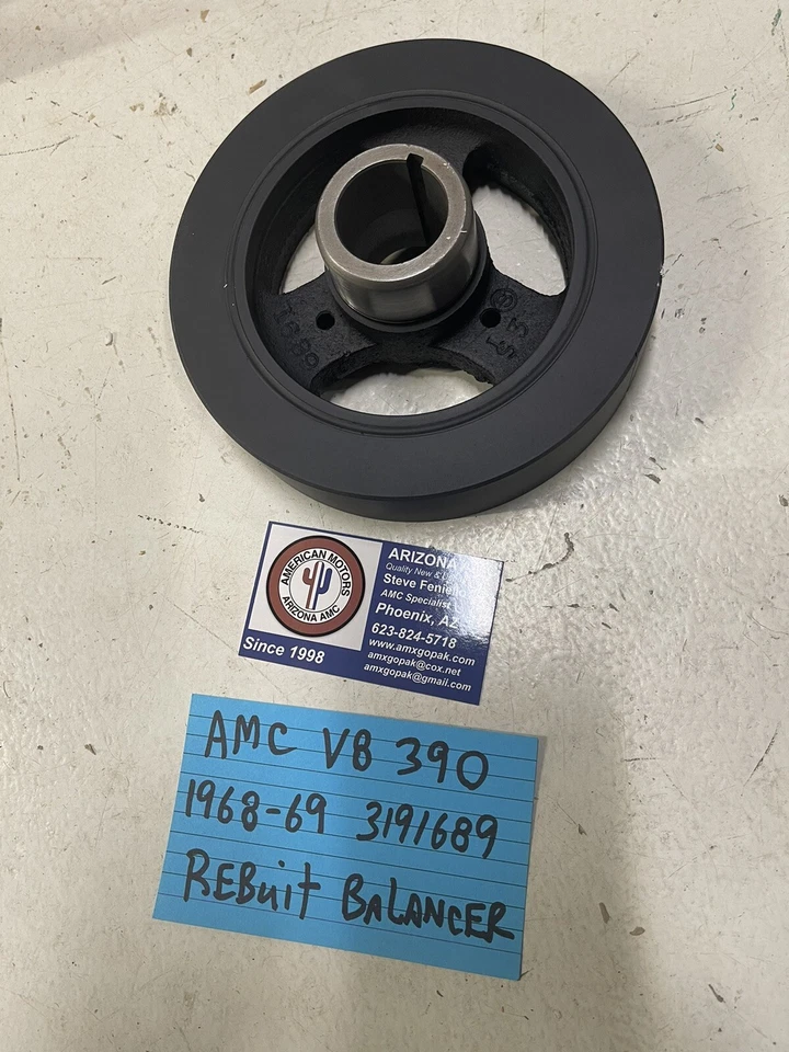 1968-69 AMC AMX Javelin 390 V8 Rebuilt Factory Engine Balancer  - Image 2 of 2