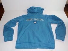 Nike Sportswear Just Do It Sweater Youth L Blue Hoodie Sweatshirt Pullover