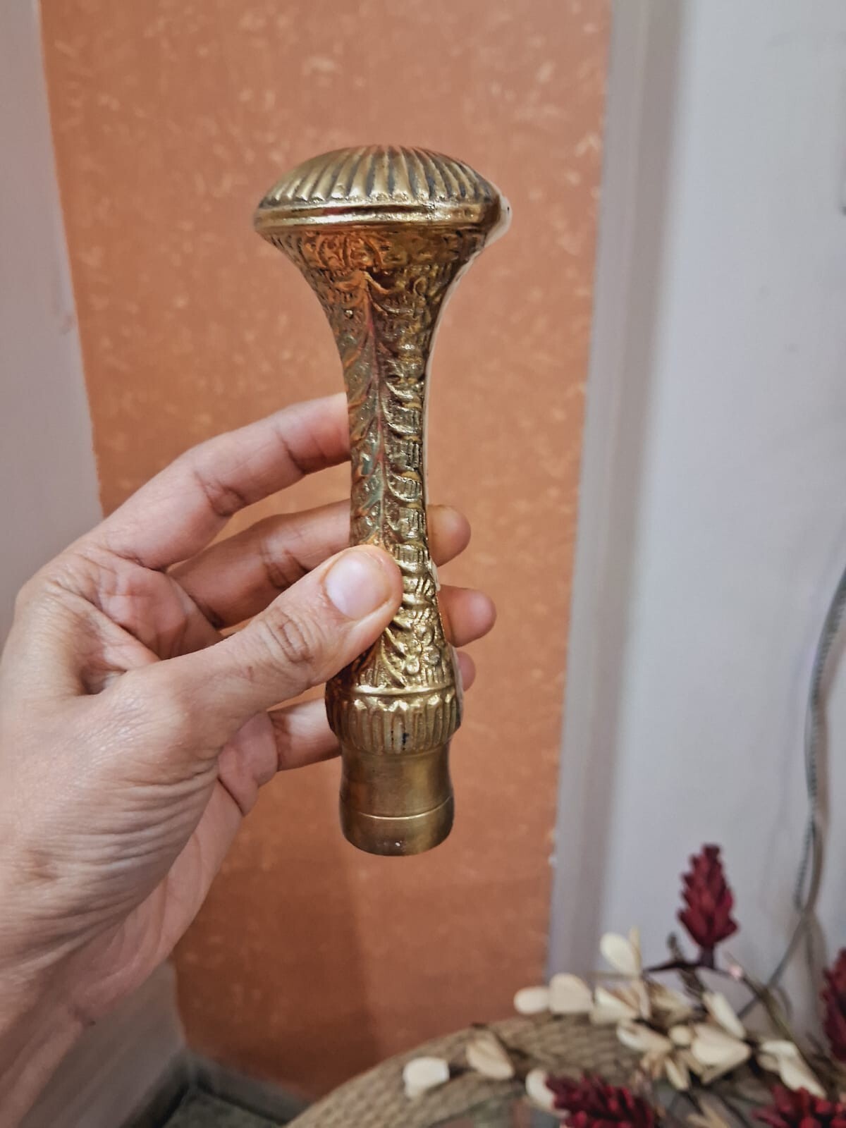 Long Designer Solid Brass Head Walking stick Anti… - image 3