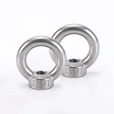 Stainless Steel A2 Lifting Eye Nut Female Bolt M3 M4 M5 M6 M8 M10 M12 M14 to M24